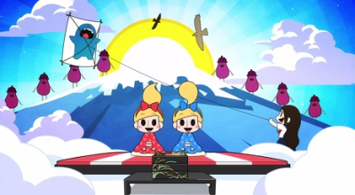 Nonton Kana Kana Kazoku: Shinnen no Goaisatsu Sub Indo