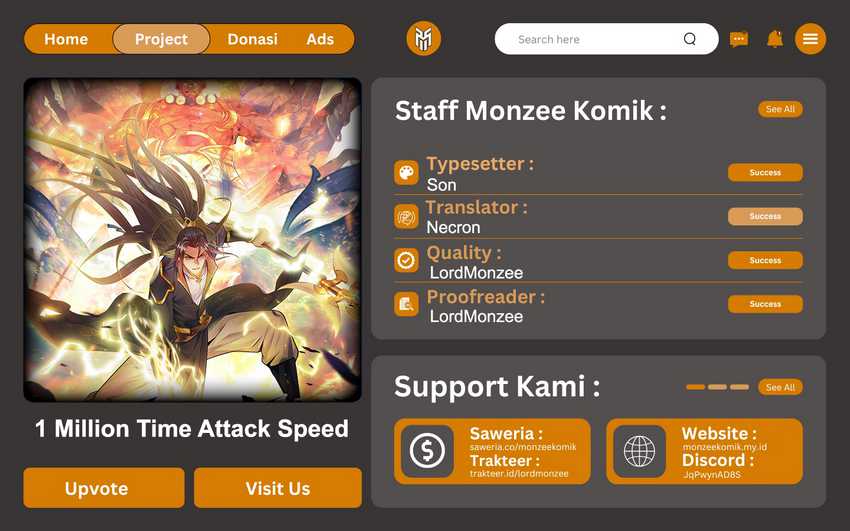 1 Million Times Attack Speed Chapter 18 - halaman 1