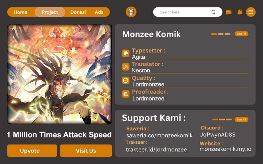 1 Million Times Attack Speed Chapter 19 - halaman 1