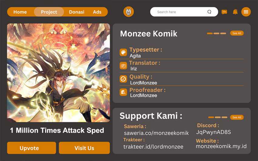 1 Million Times Attack Speed Chapter 29 - halaman 1
