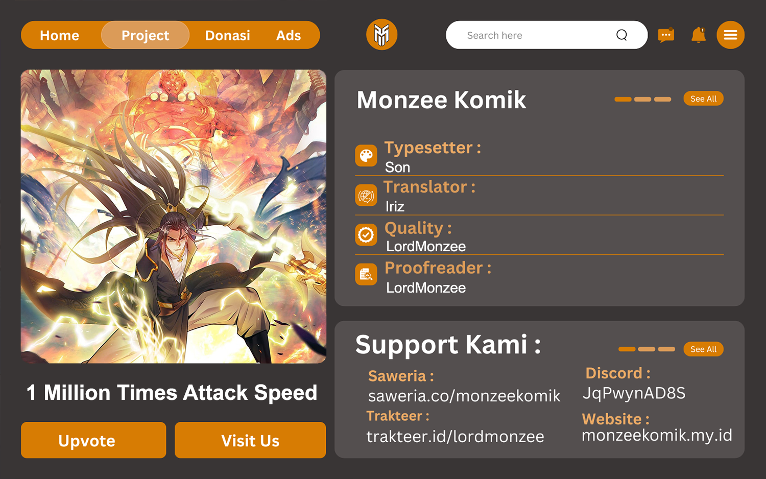 1 Million Times Attack Speed Chapter 39 - halaman 1