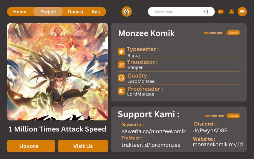 1 Million Times Attack Speed Chapter 65 - halaman 1