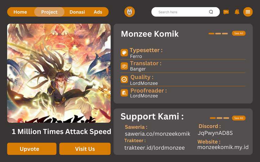 1 Million Times Attack Speed Chapter 67 - halaman 1