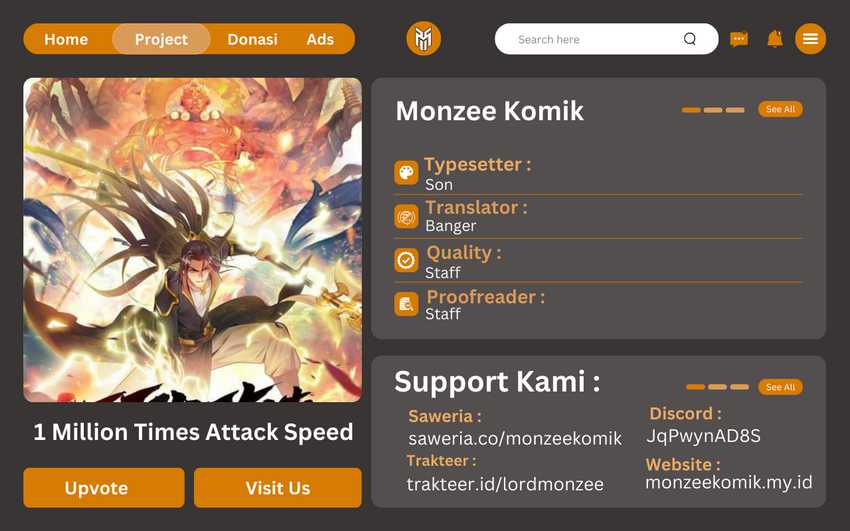 1 Million Times Attack Speed Chapter 69 - halaman 1