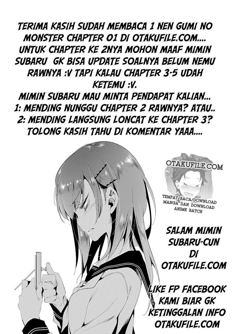 1-nen A-gumi no Monster Chapter 1 - halaman 63