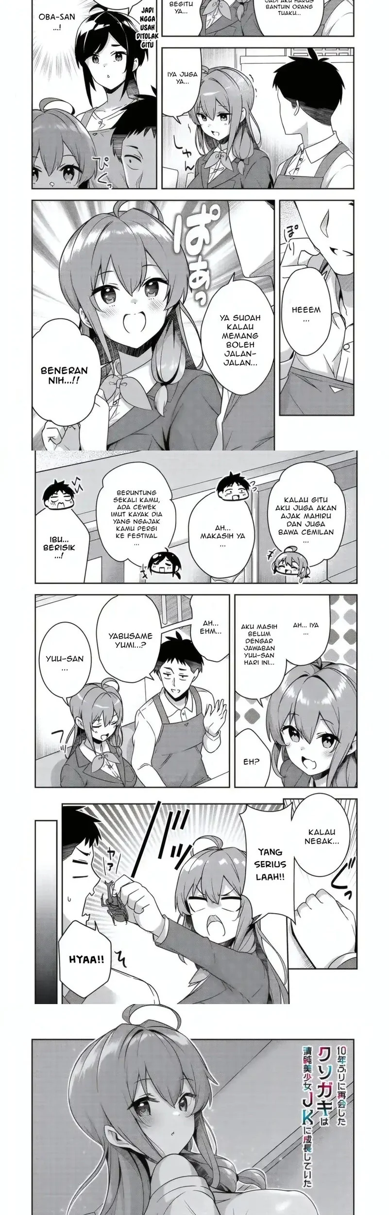 10-nenburi ni Saikai shita Kusogaki wa Seijun Bishoujo JK ni Seichou shiteita Chapter 12.1 - halaman 2