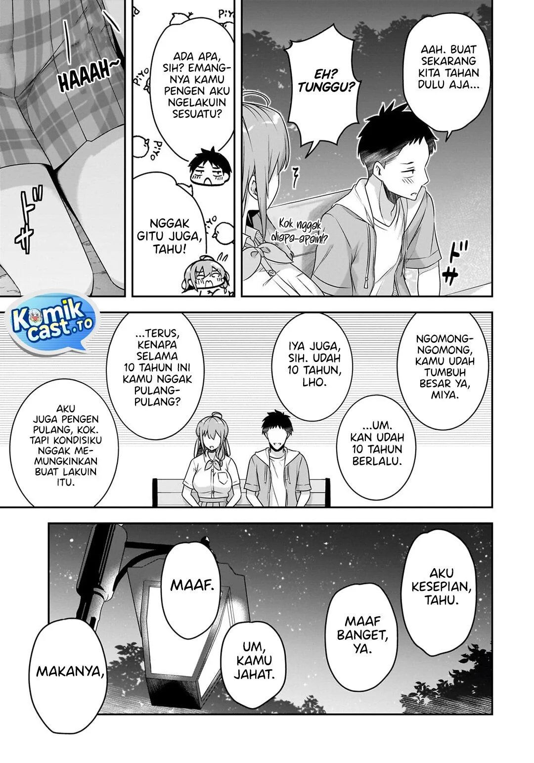 10-nenburi ni Saikai shita Kusogaki wa Seijun Bishoujo JK ni Seichou shiteita Chapter 18.2 - halaman 7