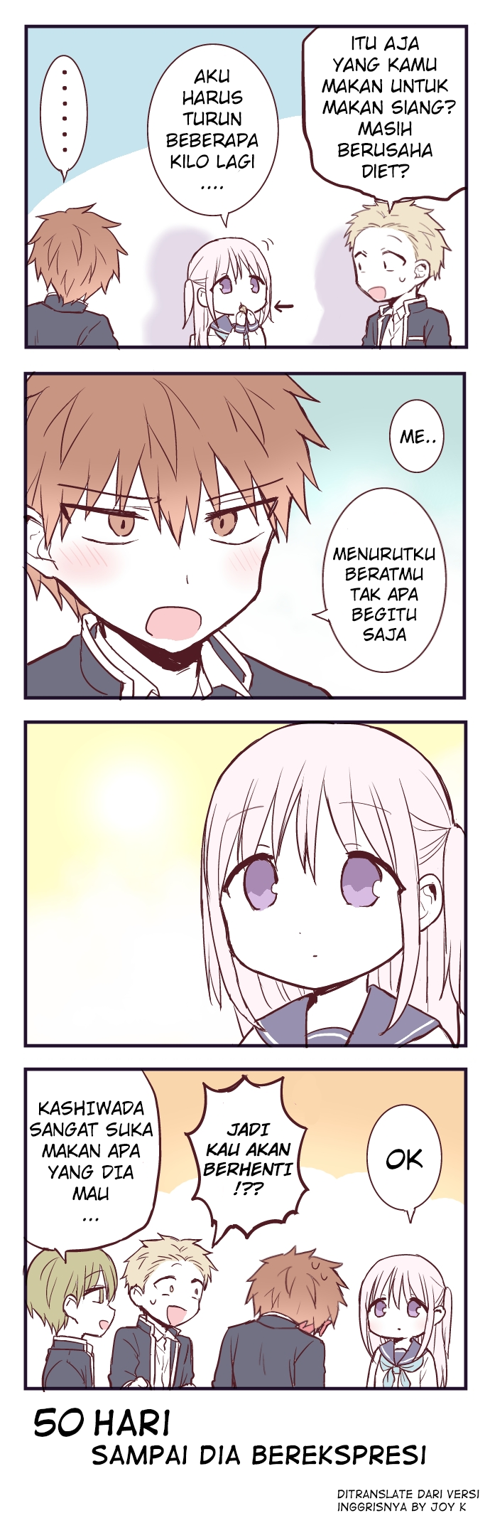 100-nichigo ni Kao ni Deru Kashiwada-san Chapter 50 - halaman 1