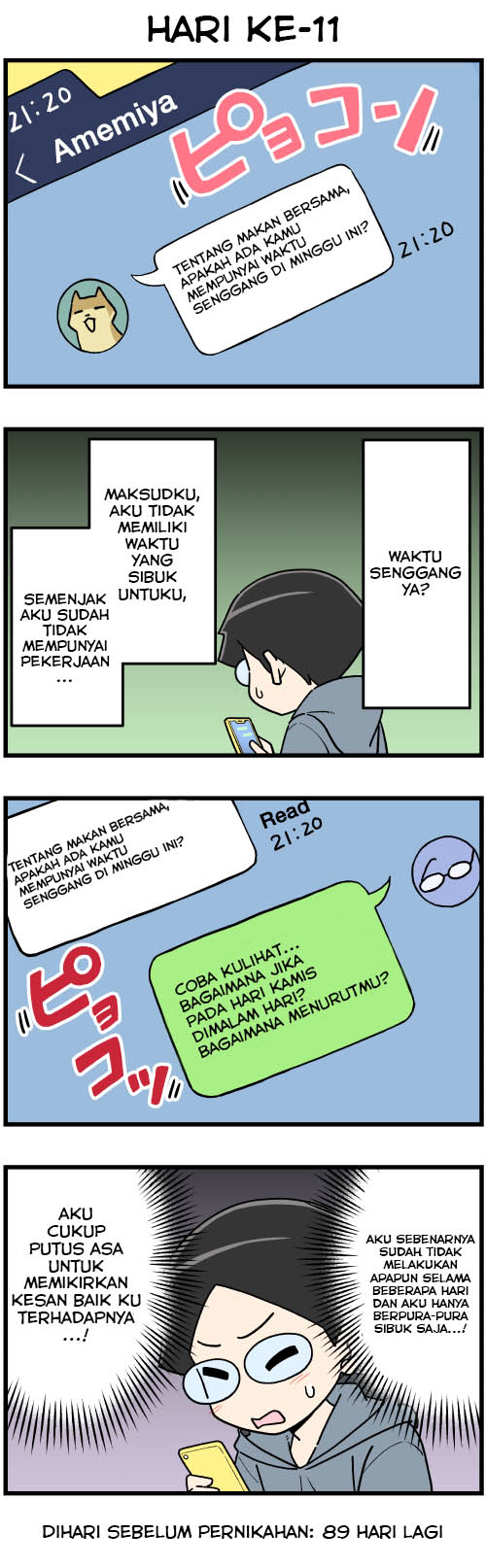 100-nichigo ni Kekkon suru Futari Chapter 11 - halaman 1