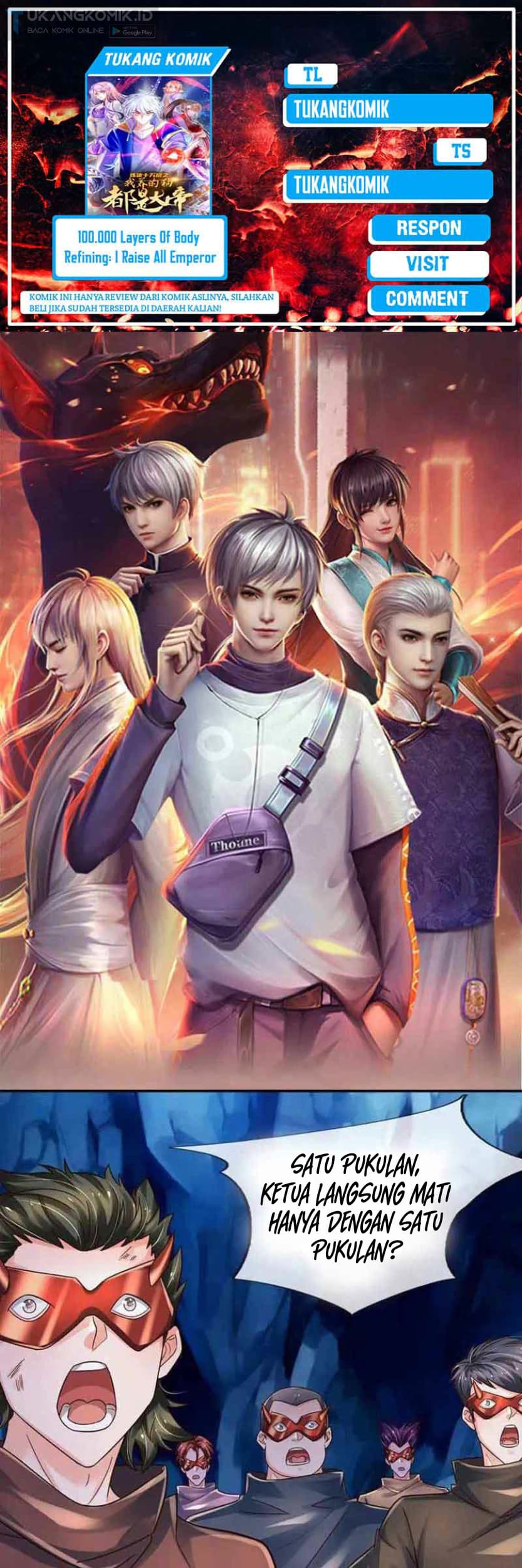 100.000 Layers Of Body Refining: I Raise All Emperor Chapter 281 - halaman 1