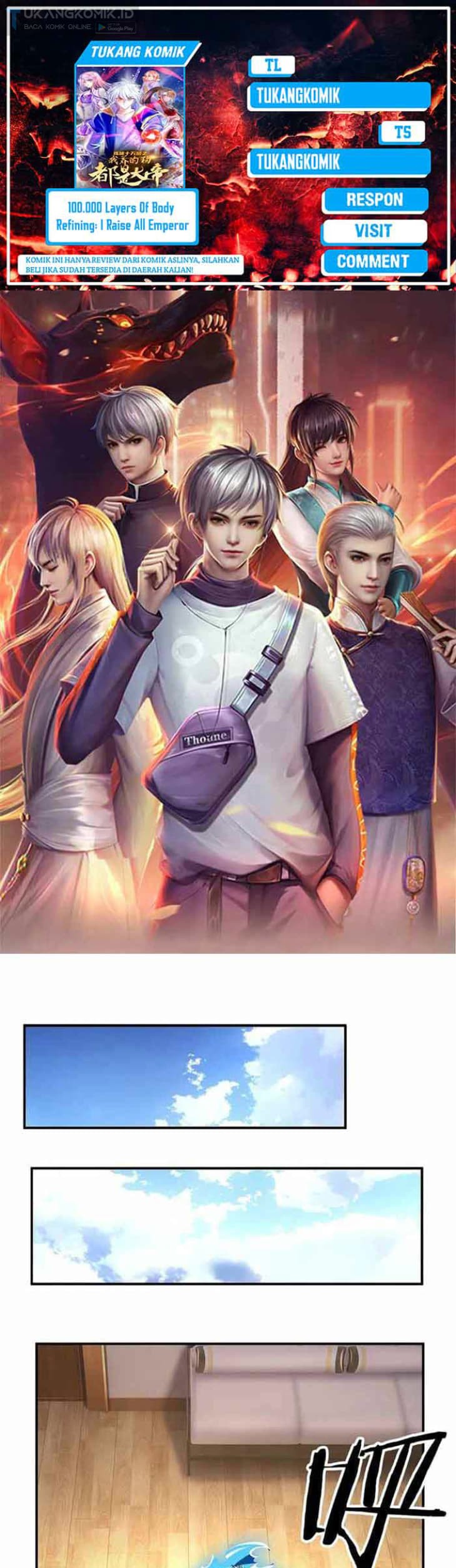 100.000 Layers Of Body Refining: I Raise All Emperor Chapter 282 - halaman 1
