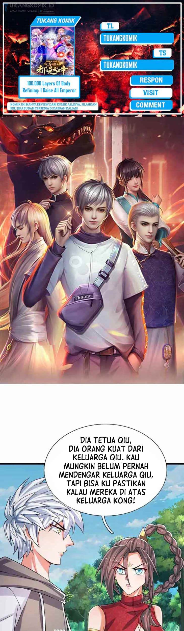 100.000 Layers Of Body Refining: I Raise All Emperor Chapter 308 - halaman 1