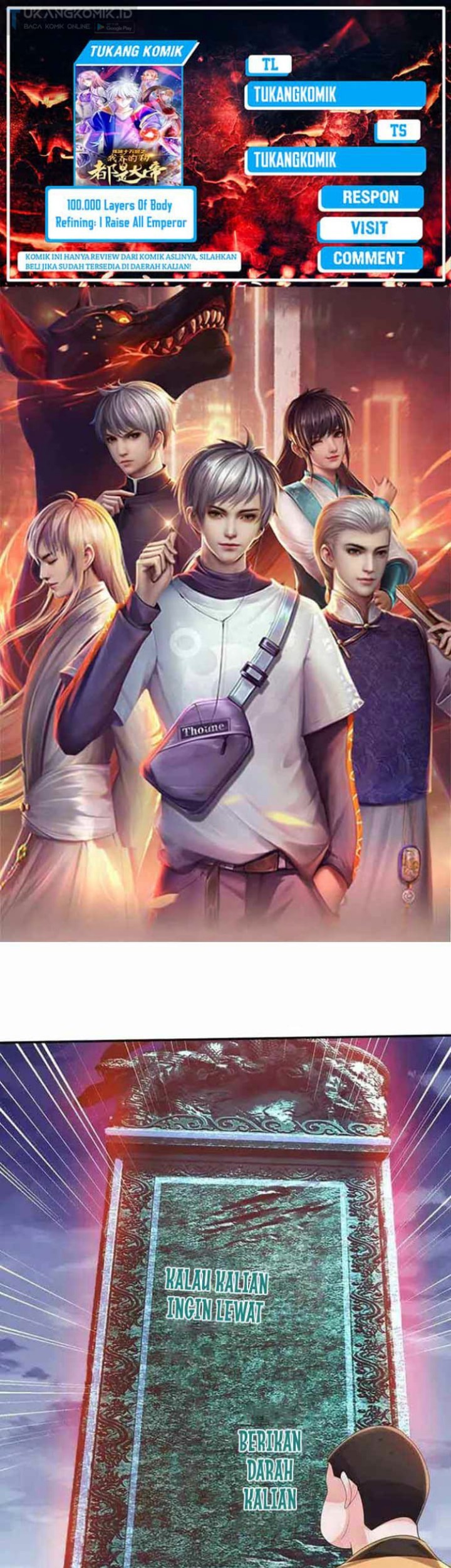 100.000 Layers Of Body Refining: I Raise All Emperor Chapter 337 - halaman 1