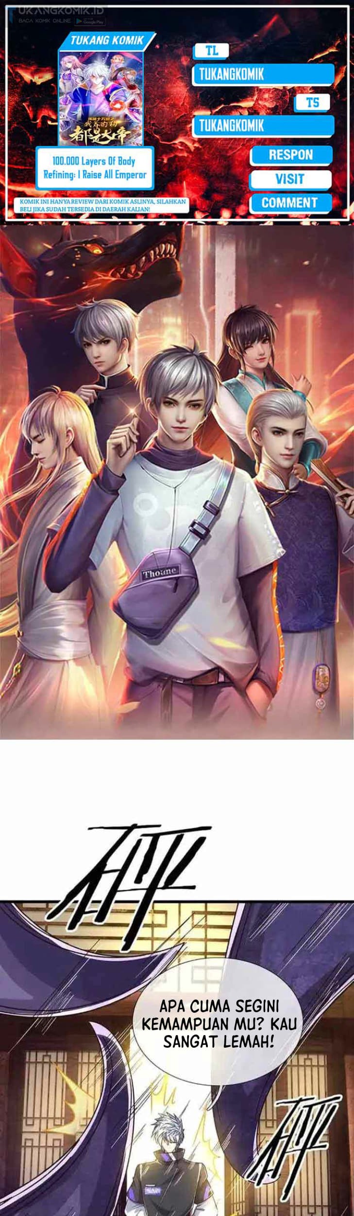 100.000 Layers Of Body Refining: I Raise All Emperor Chapter 344 - halaman 1