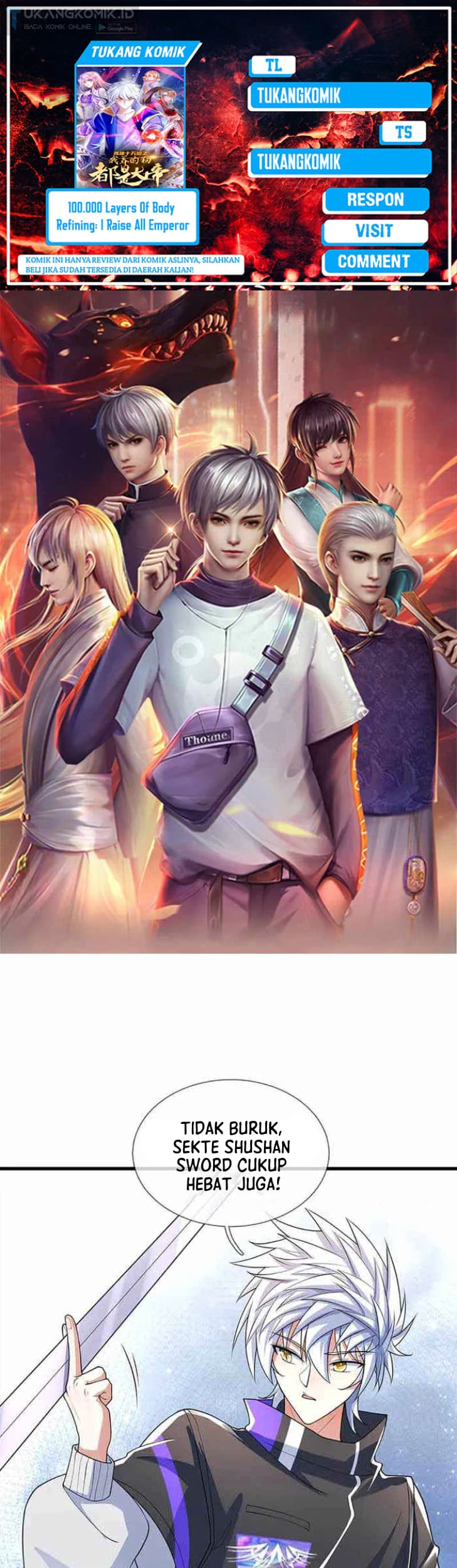 100.000 Layers Of Body Refining: I Raise All Emperor Chapter 347 - halaman 1