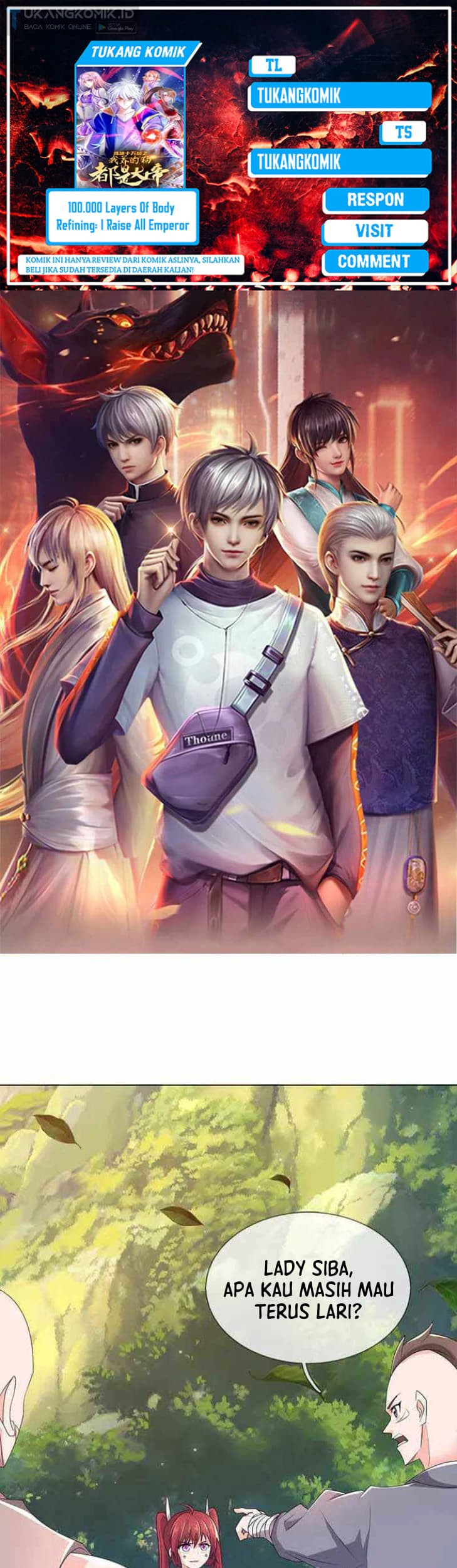 100.000 Layers Of Body Refining: I Raise All Emperor Chapter 348 - halaman 1