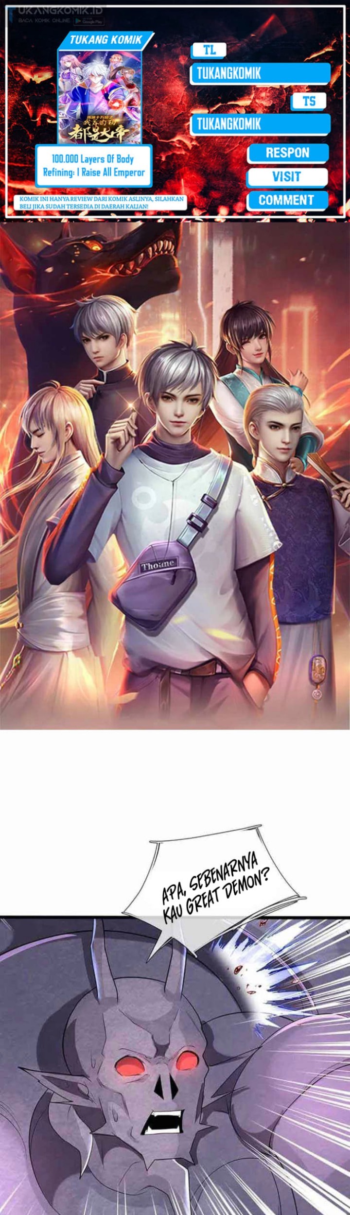 100.000 Layers Of Body Refining: I Raise All Emperor Chapter 349 - halaman 1