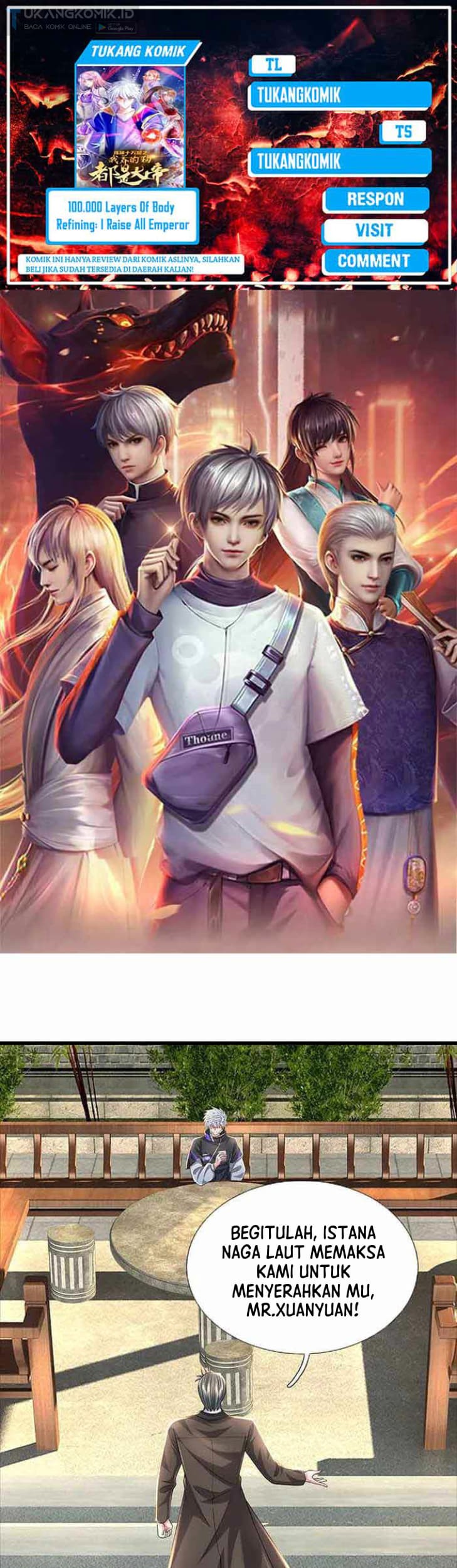 100.000 Layers Of Body Refining: I Raise All Emperor Chapter 354 - halaman 1