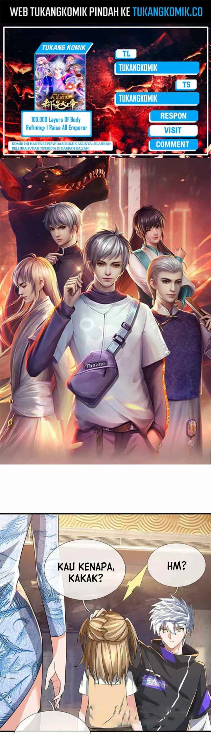 100.000 Layers Of Body Refining: I Raise All Emperor Chapter 356 - halaman 1