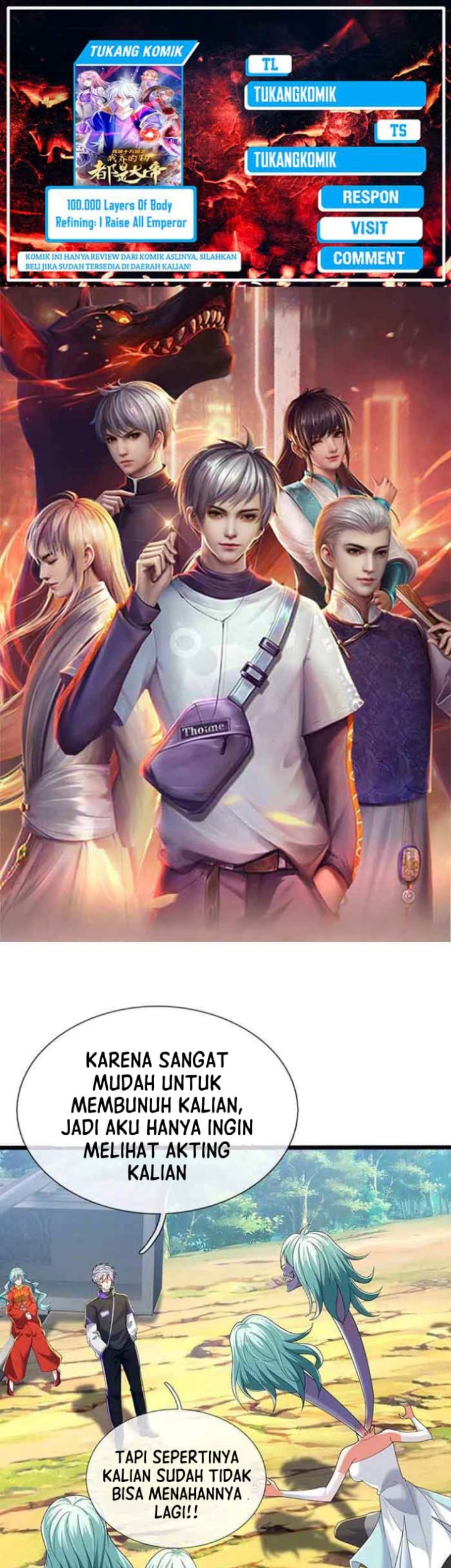 100.000 Layers Of Body Refining: I Raise All Emperor Chapter 363 - halaman 1