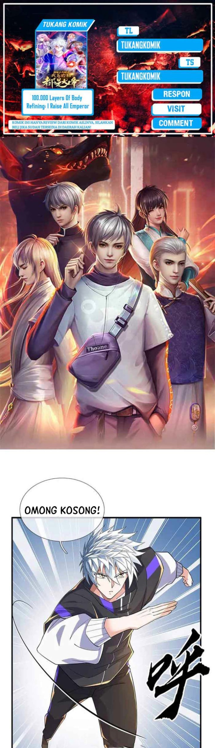 100.000 Layers Of Body Refining: I Raise All Emperor Chapter 365 - halaman 1