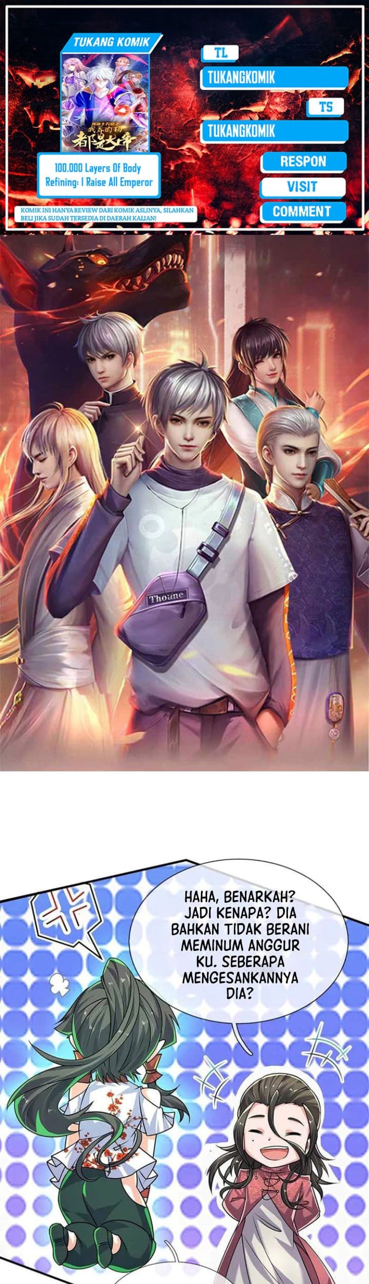 100.000 Layers Of Body Refining: I Raise All Emperor Chapter 376 - halaman 1