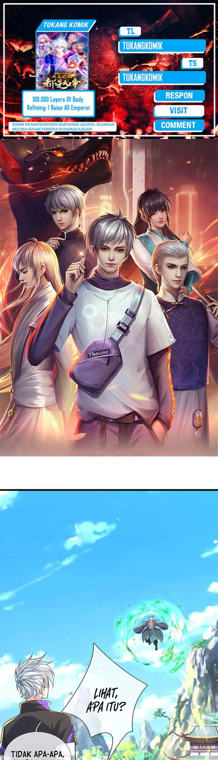 100.000 Layers Of Body Refining: I Raise All Emperor Chapter 385 - halaman 1