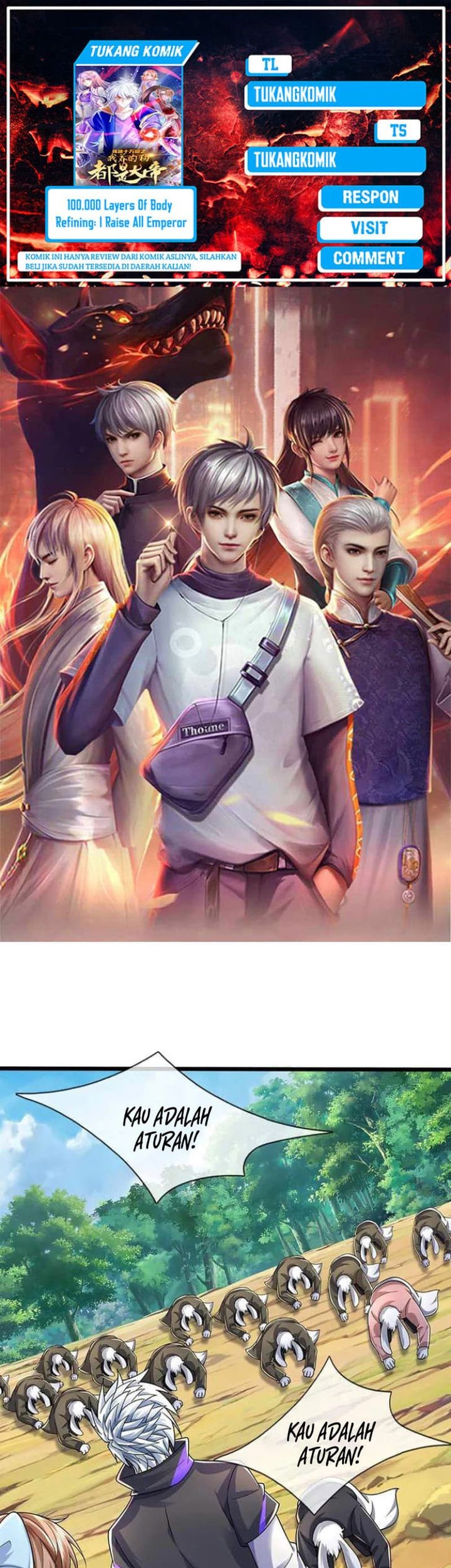 100.000 Layers Of Body Refining: I Raise All Emperor Chapter 387 - halaman 1