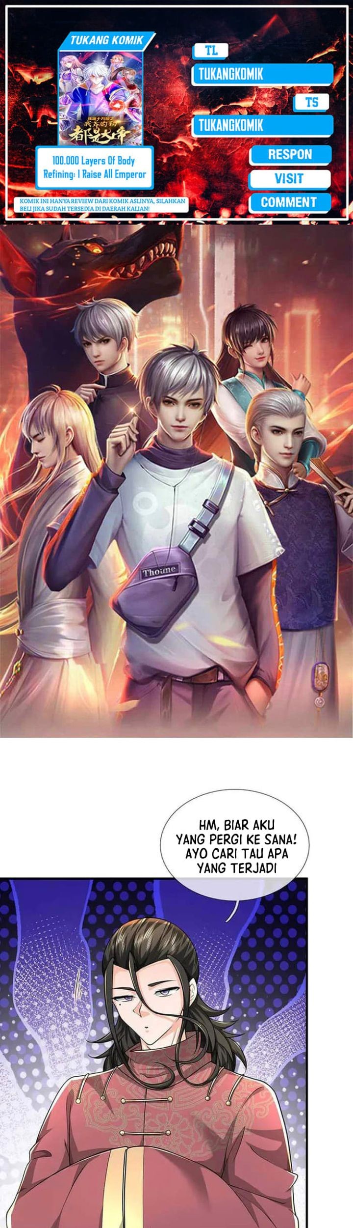 100.000 Layers Of Body Refining: I Raise All Emperor Chapter 389 - halaman 1