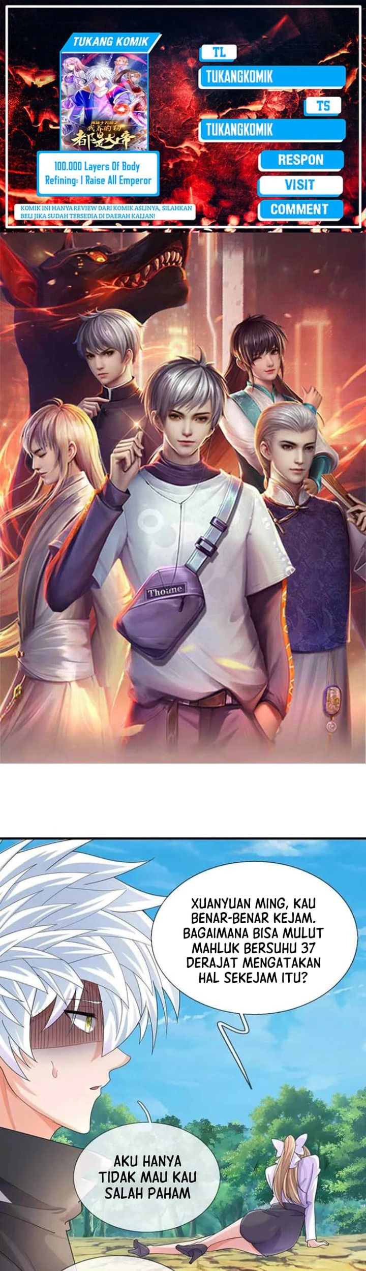 100.000 Layers Of Body Refining: I Raise All Emperor Chapter 390 - halaman 1