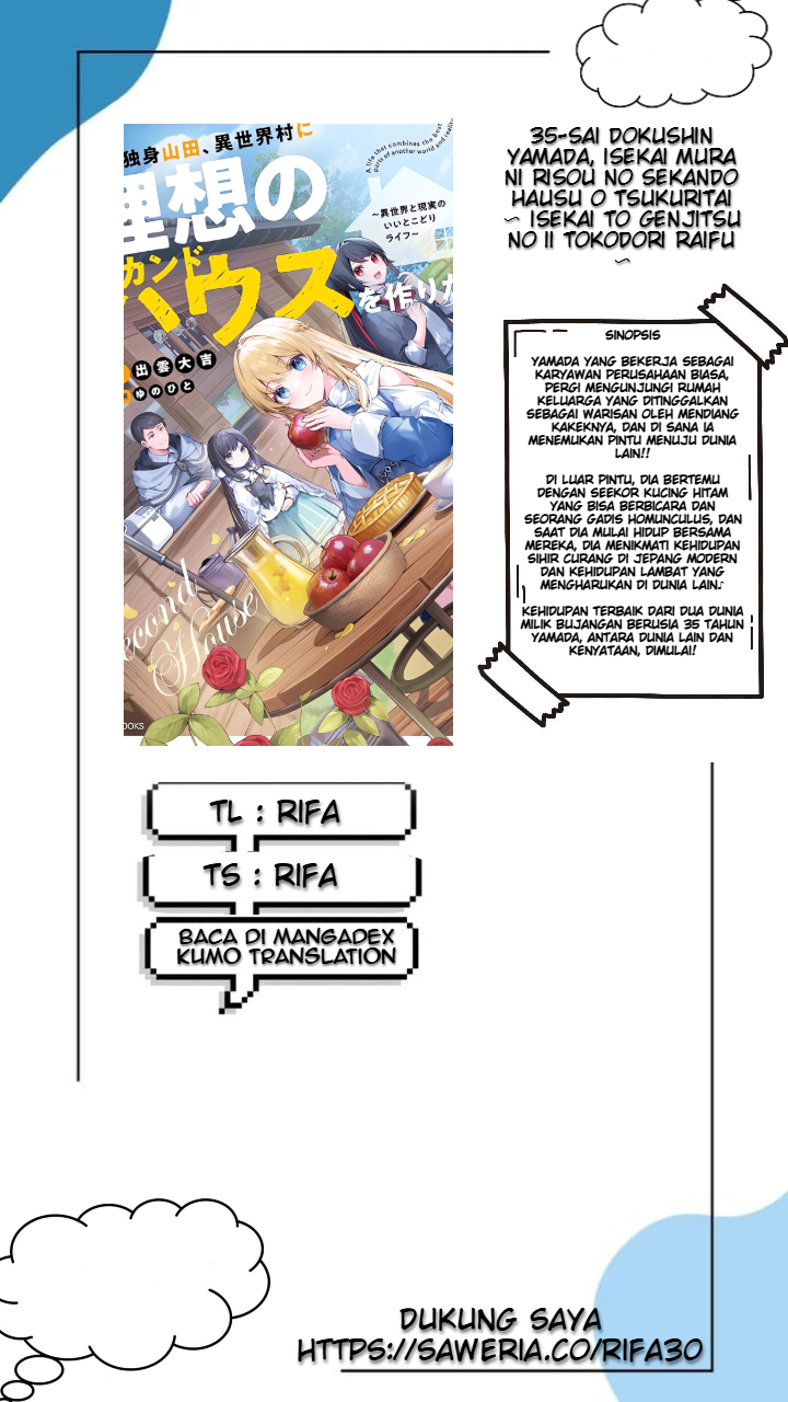 35-sai Dokushin Yamada, Isekai Mura ni Risou no Second House wo Tsukuritai: Isekai to Genjitsu no Iitokodori Life Chapter 2.1 - halaman 1