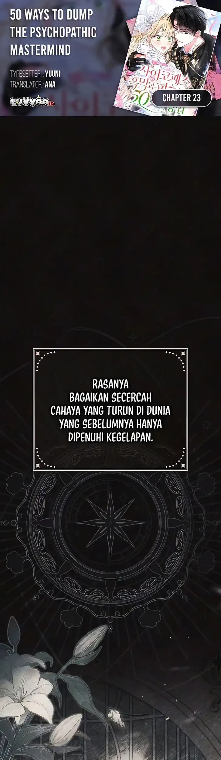 50 Ways to Dump the Psychopathic Mastermind Chapter 23 - halaman 1