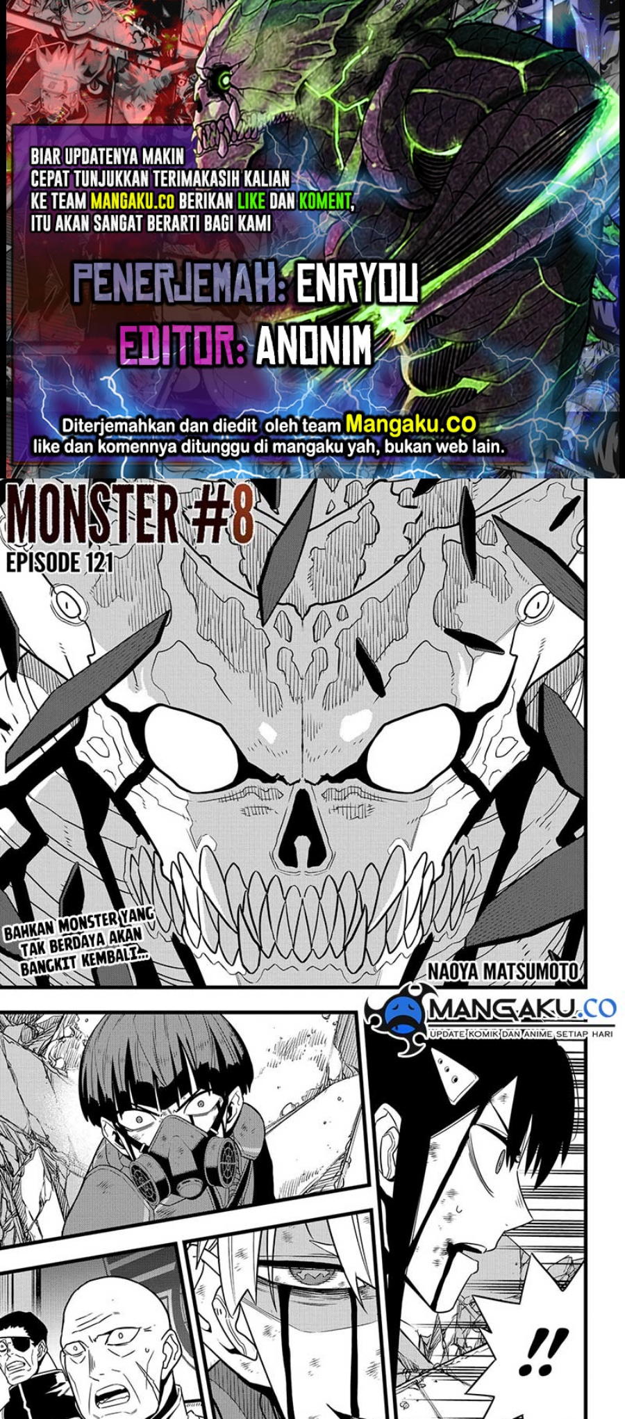 8Kaijuu Chapter 121 - halaman 1