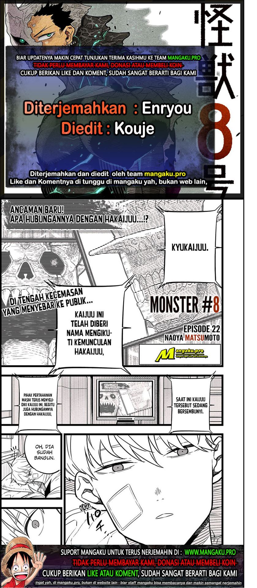 8Kaijuu Chapter 22 - halaman 1