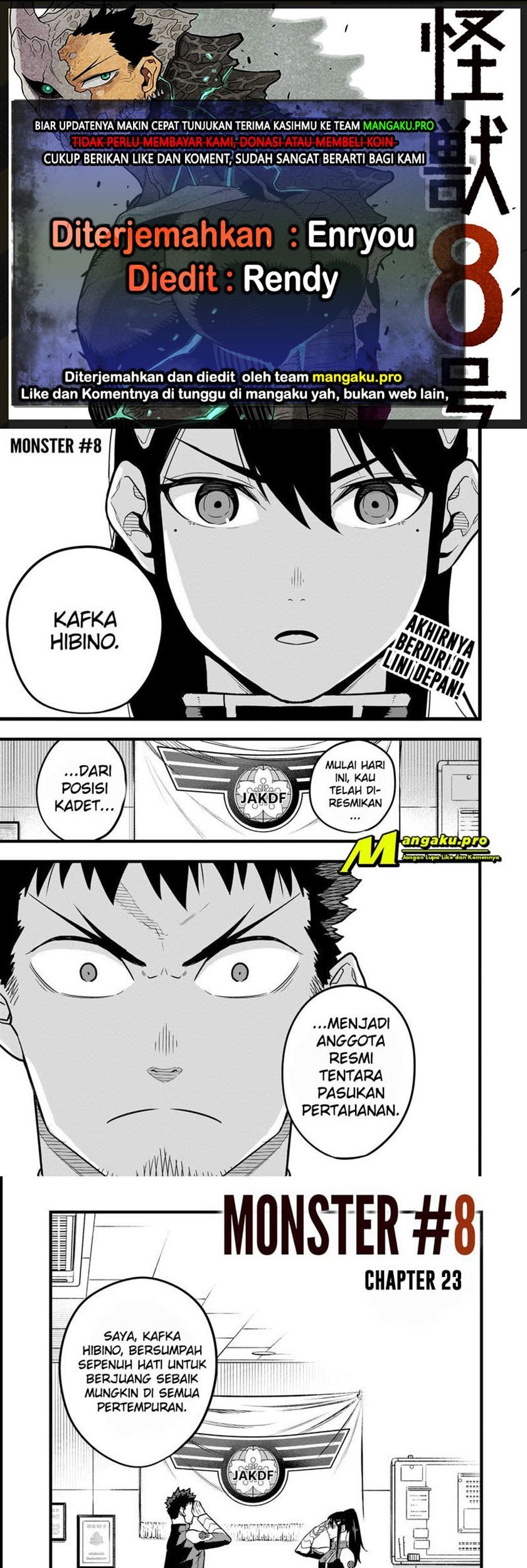 8Kaijuu Chapter 23 - halaman 1
