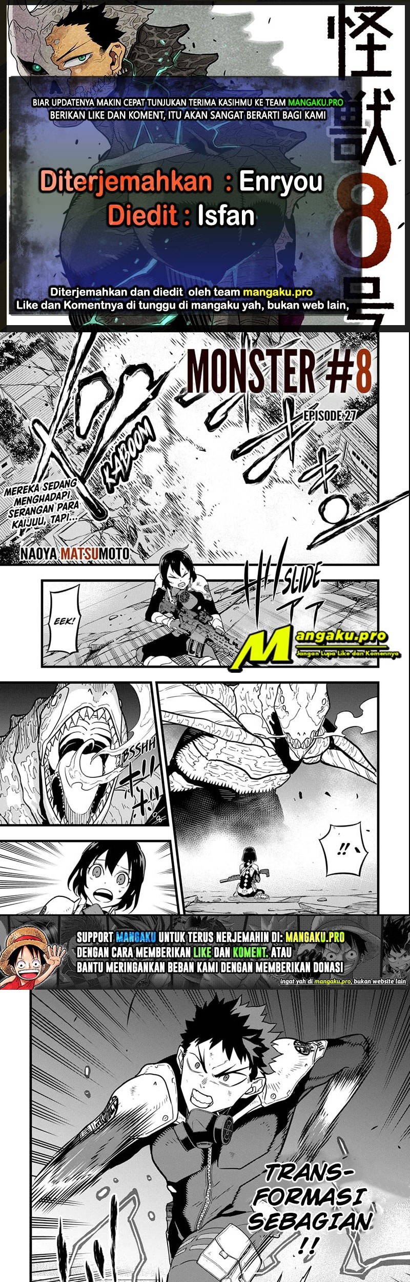 8Kaijuu Chapter 27 - halaman 1