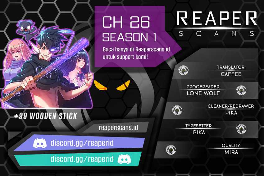 +99 Wooden Stick Chapter 26 - halaman 1