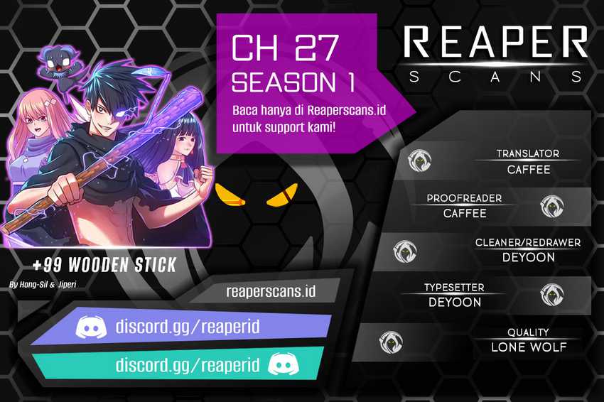 +99 Wooden Stick Chapter 27 - halaman 1