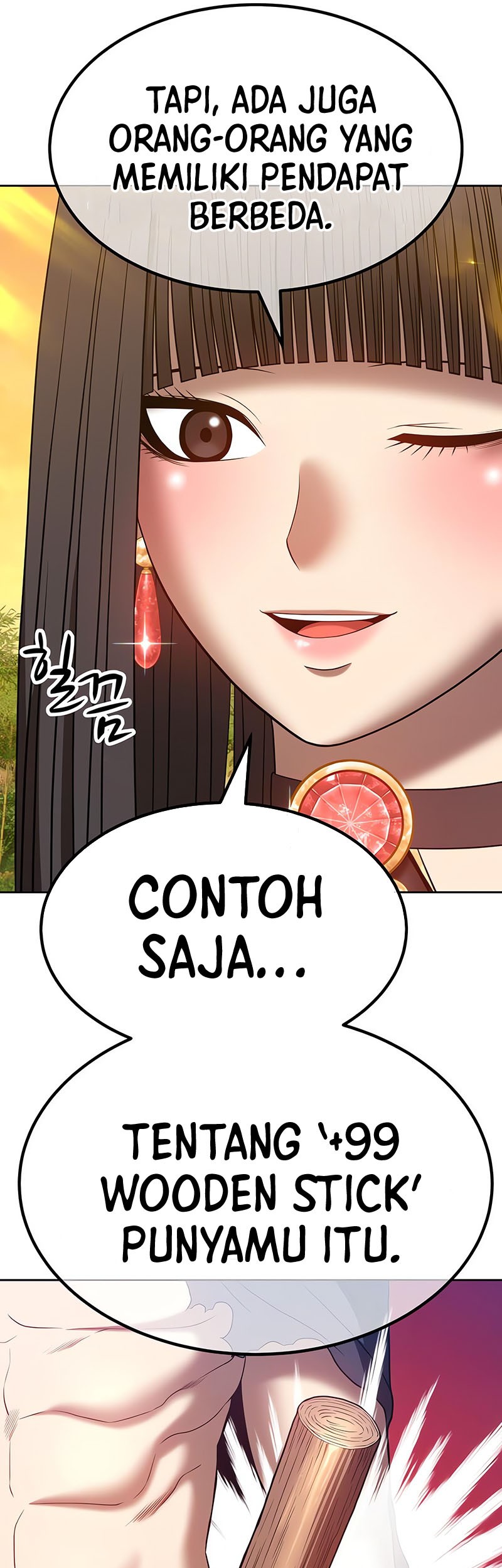 +99 Wooden Stick Chapter 38 - halaman 134