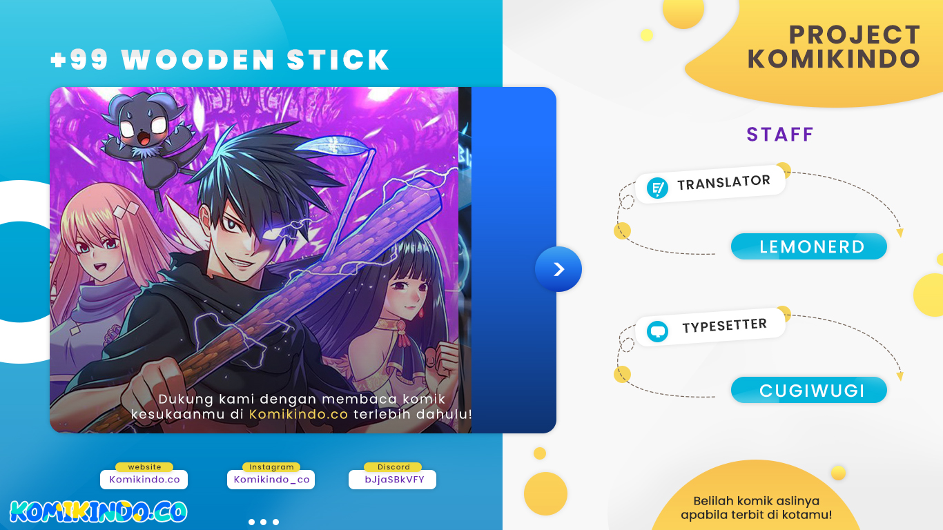 +99 Wooden Stick Chapter 44 - halaman 1