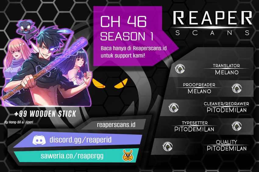 +99 Wooden Stick Chapter 46 - halaman 1