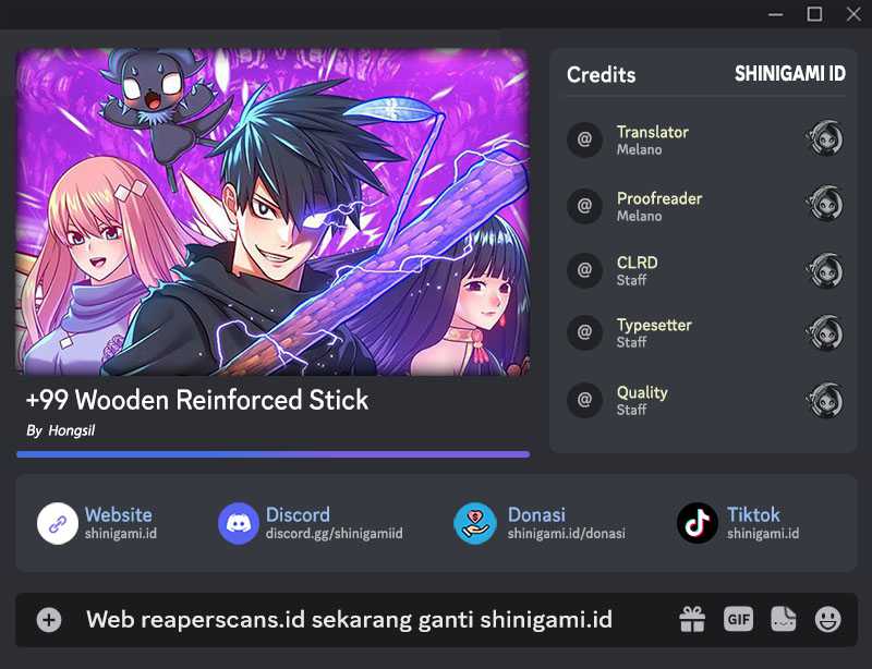 +99 Wooden Stick Chapter 55 - halaman 1