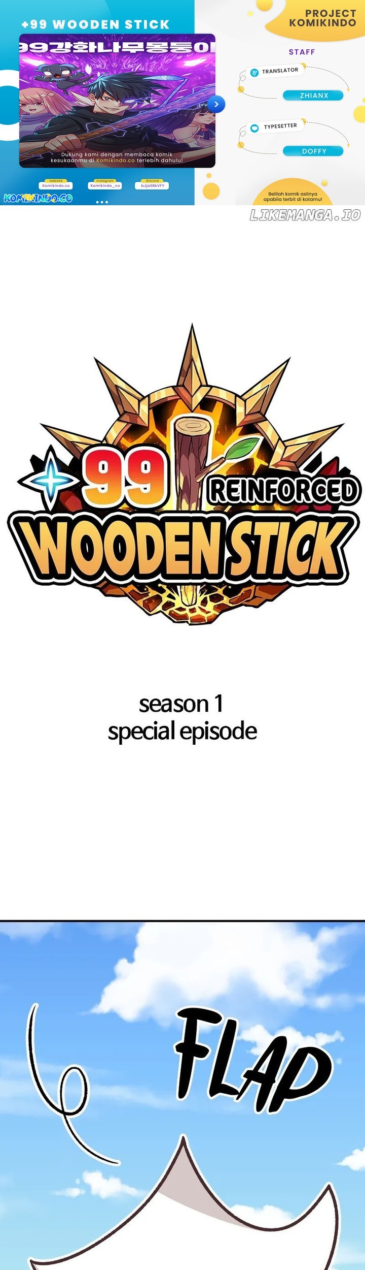 +99 Wooden Stick Chapter 86 - halaman 1