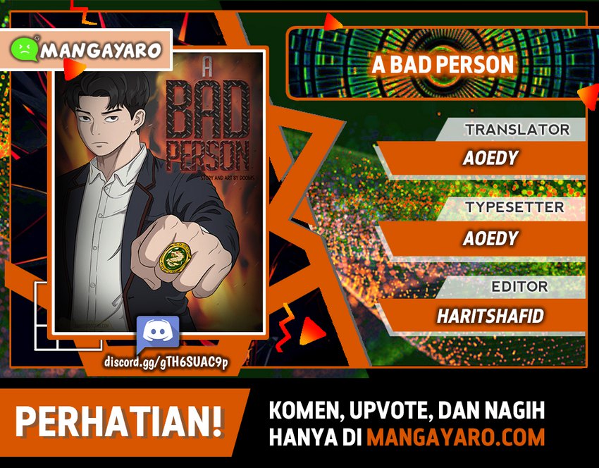 A Bad Person Chapter 28.2 - halaman 1
