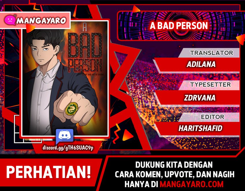 A Bad Person Chapter 32.1 - halaman 1