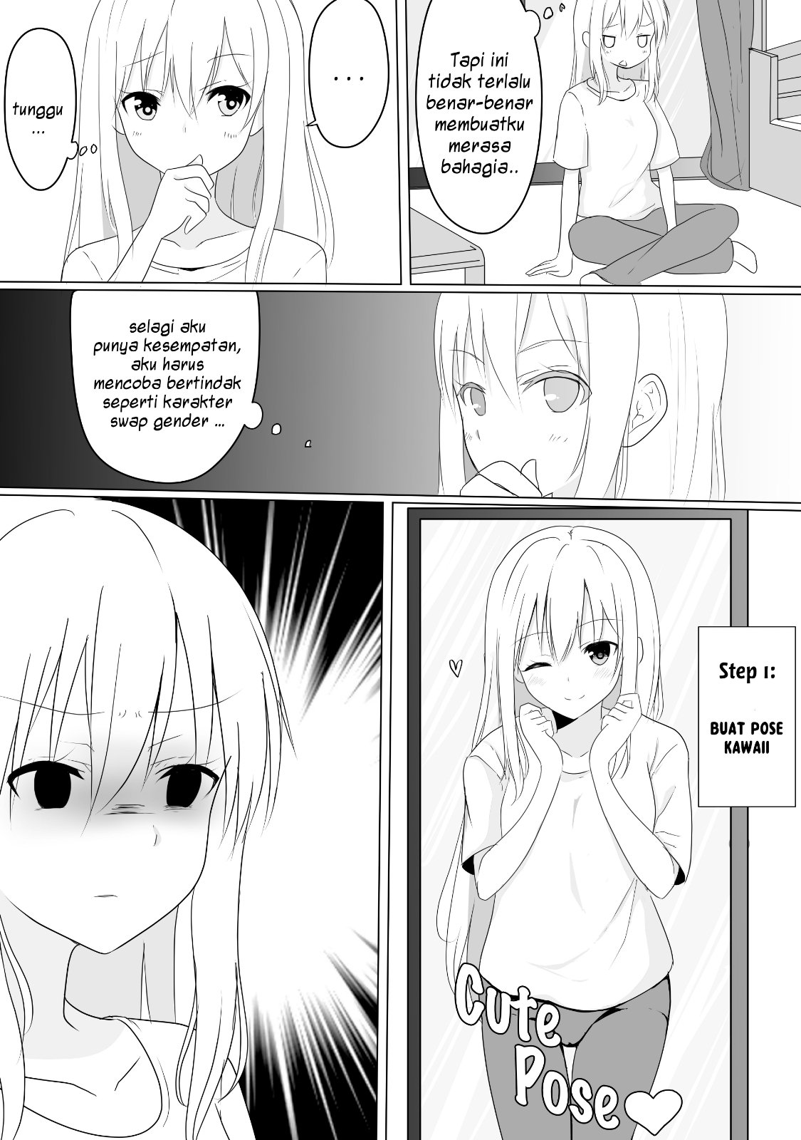 A Boy Who Loves Genderswap Got Genderswapped, so He Acts Out His Ideal Genderswap Girl Chapter 1 - halaman 1