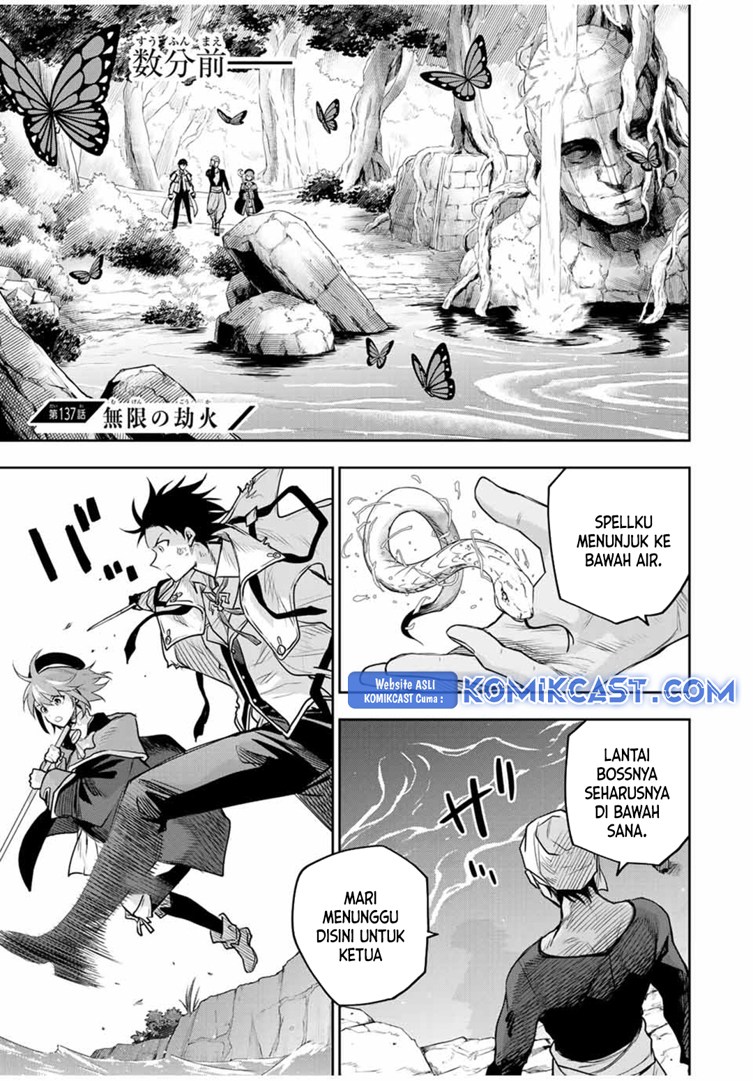 A Court Magician, Who Was Focused On Supportive Magic Because His Allies Were Too Weak, Aims To Become The Strongest After Being Banished Chapter 137 - halaman 1