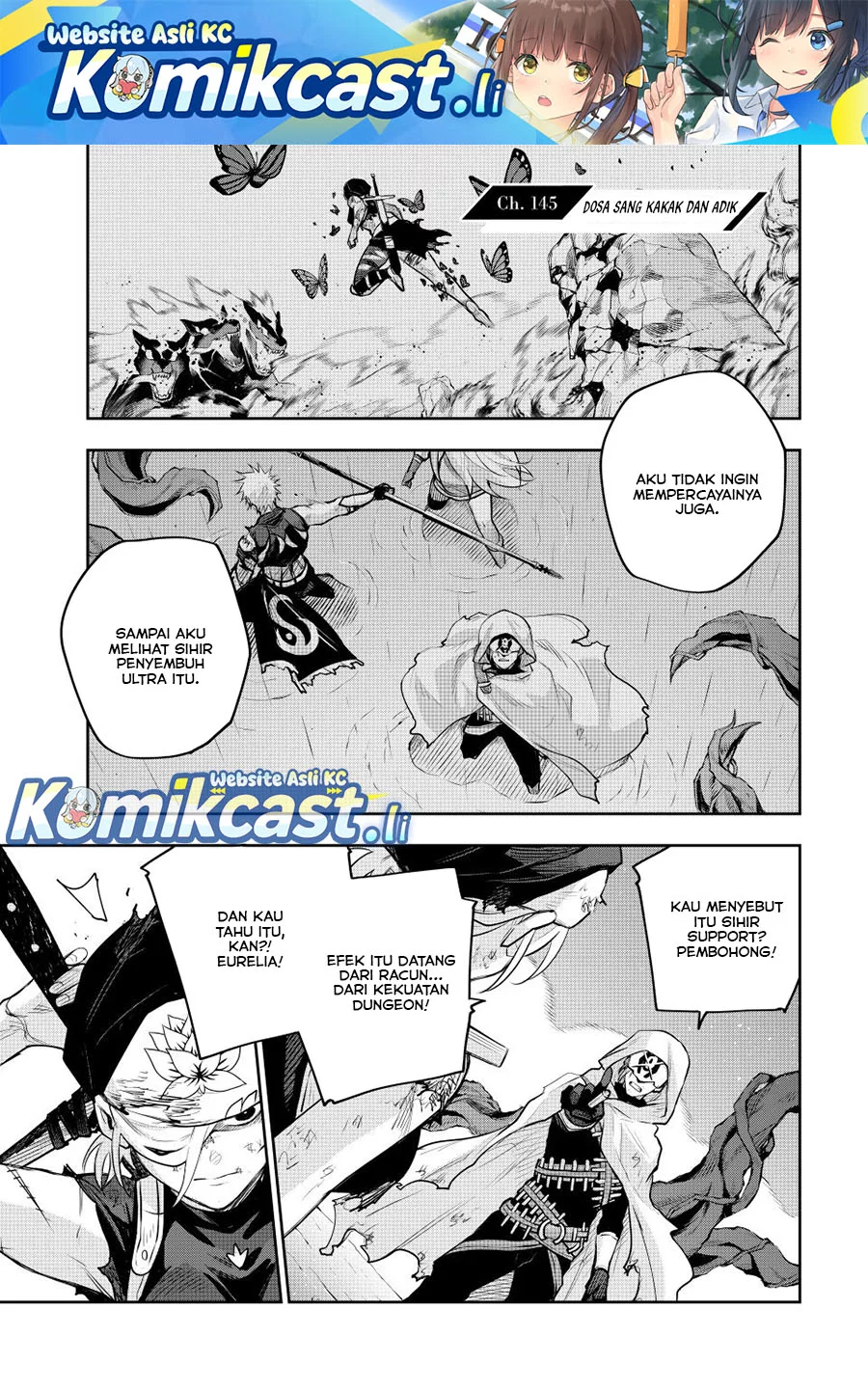 A Court Magician, Who Was Focused On Supportive Magic Because His Allies Were Too Weak, Aims To Become The Strongest After Being Banished Chapter 145 - halaman 1