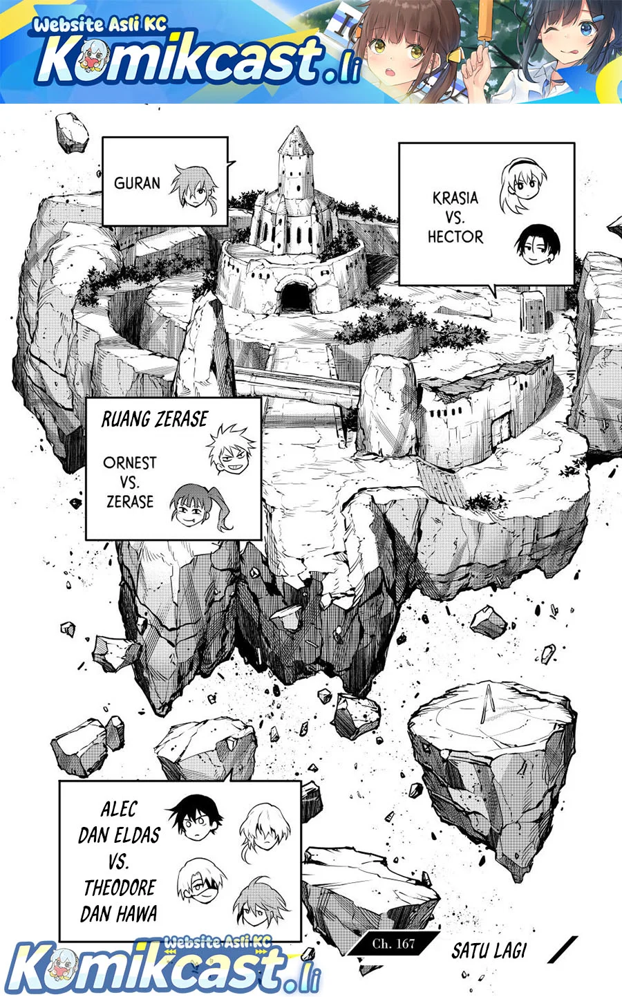 A Court Magician, Who Was Focused On Supportive Magic Because His Allies Were Too Weak, Aims To Become The Strongest After Being Banished Chapter 167 - halaman 1
