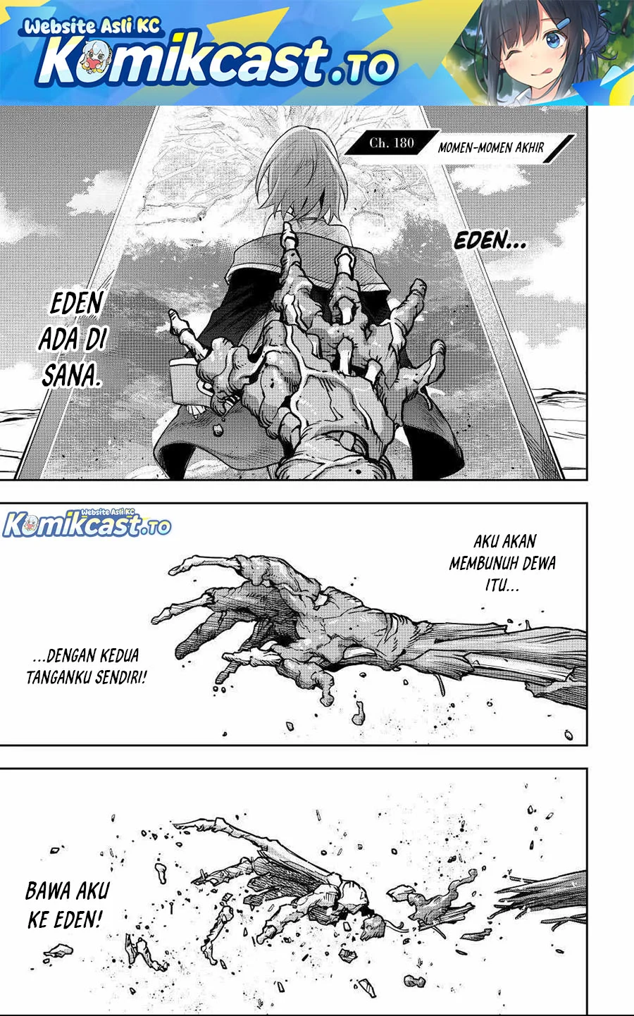A Court Magician, Who Was Focused On Supportive Magic Because His Allies Were Too Weak, Aims To Become The Strongest After Being Banished Chapter 180 - halaman 1